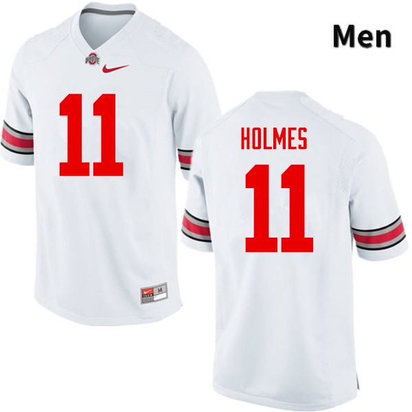 Ohio State Buckeyes Jalyn Holmes Men's #11 White Game Stitched College Football Jersey